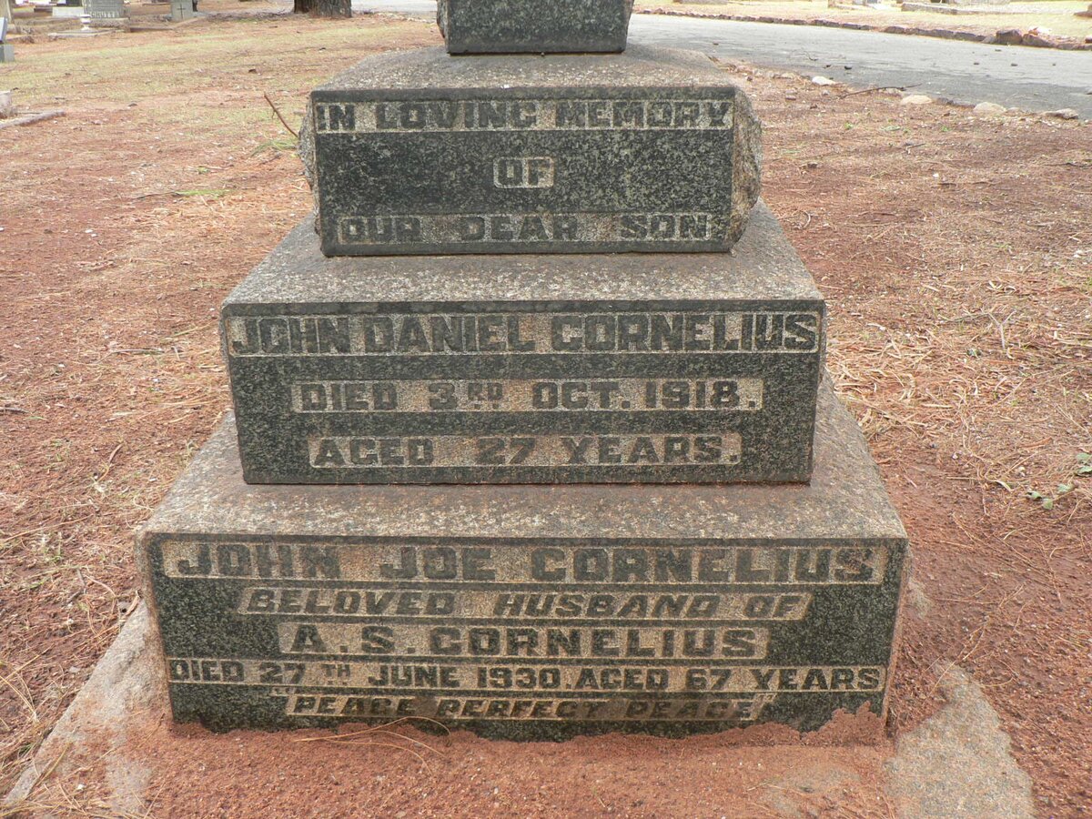 CORNELIUS John Joe -1930 :: CORNELIUS John Daniel -1918