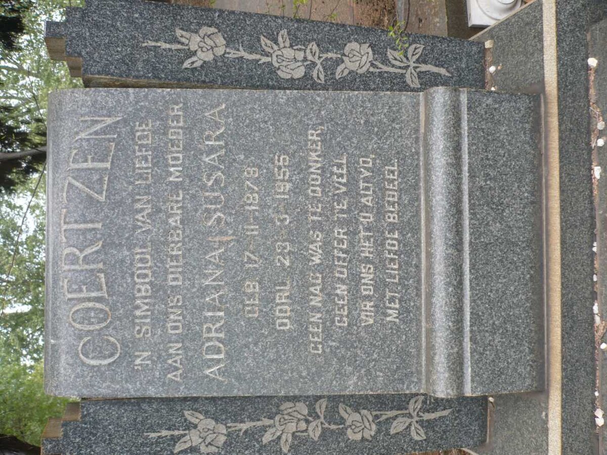 COERTZEN Adriana Susara 1879-1955