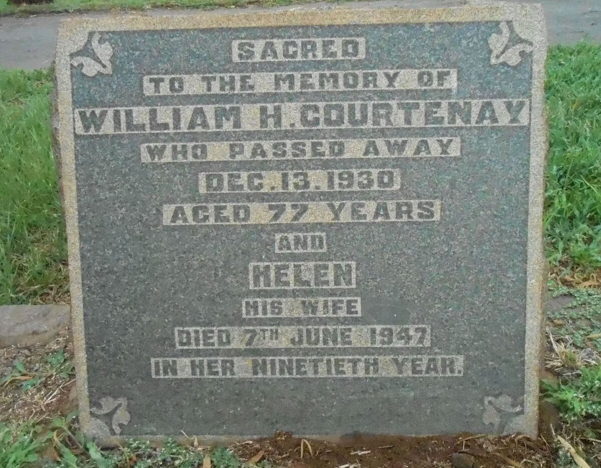 COURTENAY William H. -1930 &amp; Helen -1947