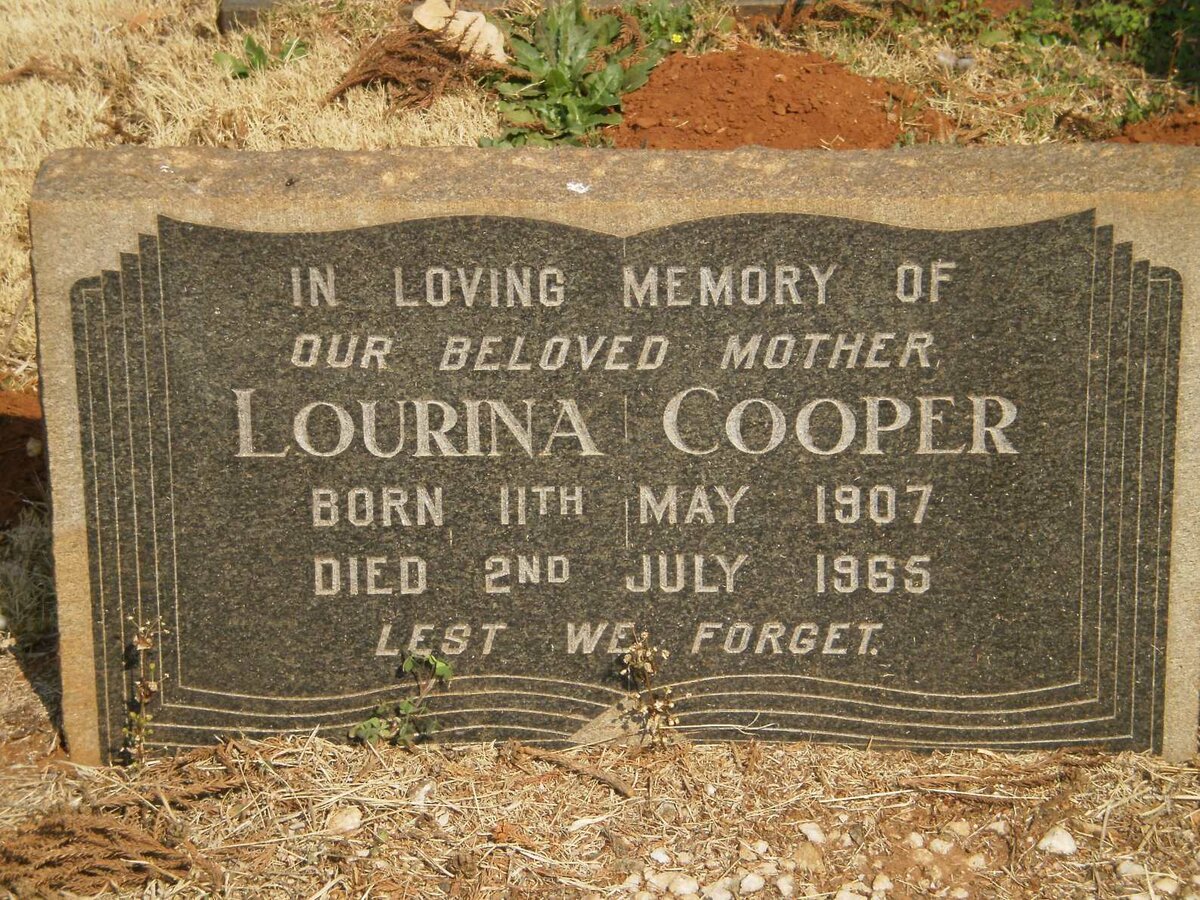 COOPER Lourina 1907-1965
