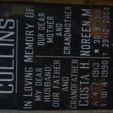 COLLINS Costa H. 1913-1990 &amp; Noreen M. 1919-2004