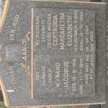 COMBRINK Wynand Jacobus 1891-1972 &amp; Gertruida Margaretha Elizabeth BOTHA 1899-1956