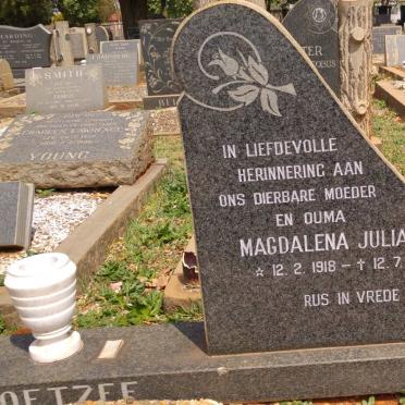 COETZEE Louis Johannes 1904-1977 &amp; Magdalena Julia 1918-2000