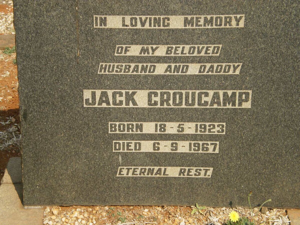CROUCAMP Jack 1923-1967