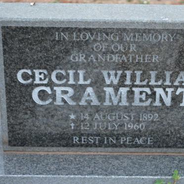 CRAMENT Cecil William 1892-1960