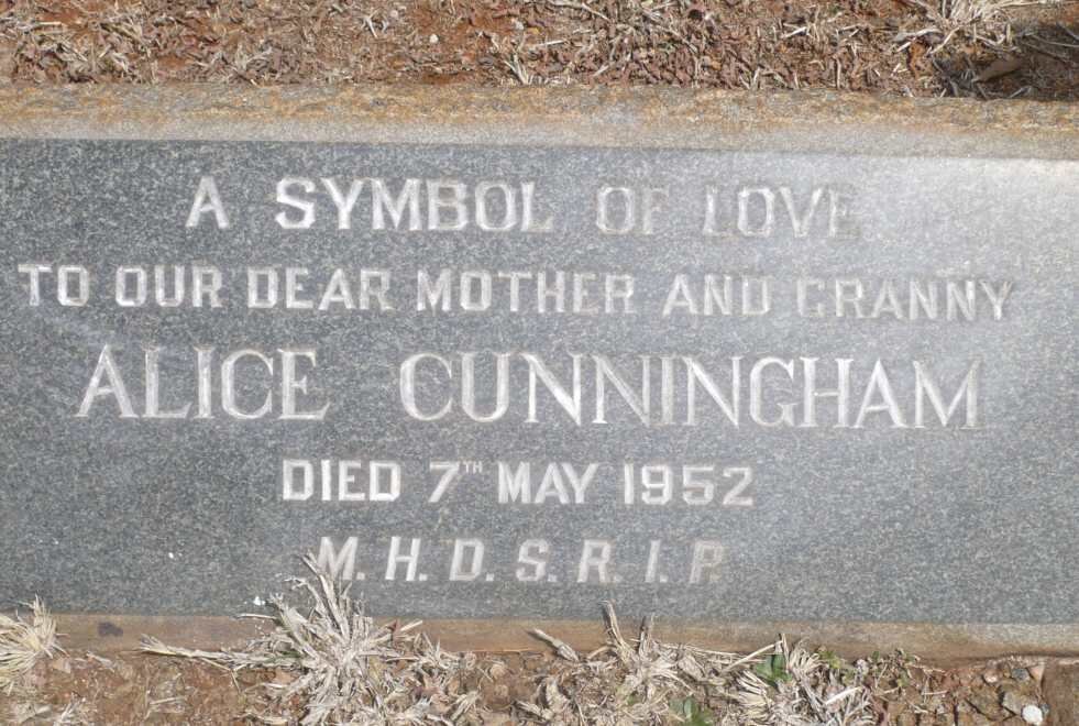 CUNNINGHAM Alice -1952