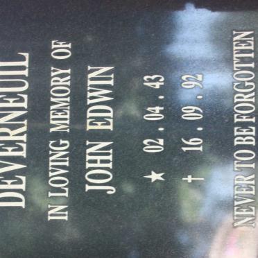 DEVERNEUIL John Edwin 1943-1992