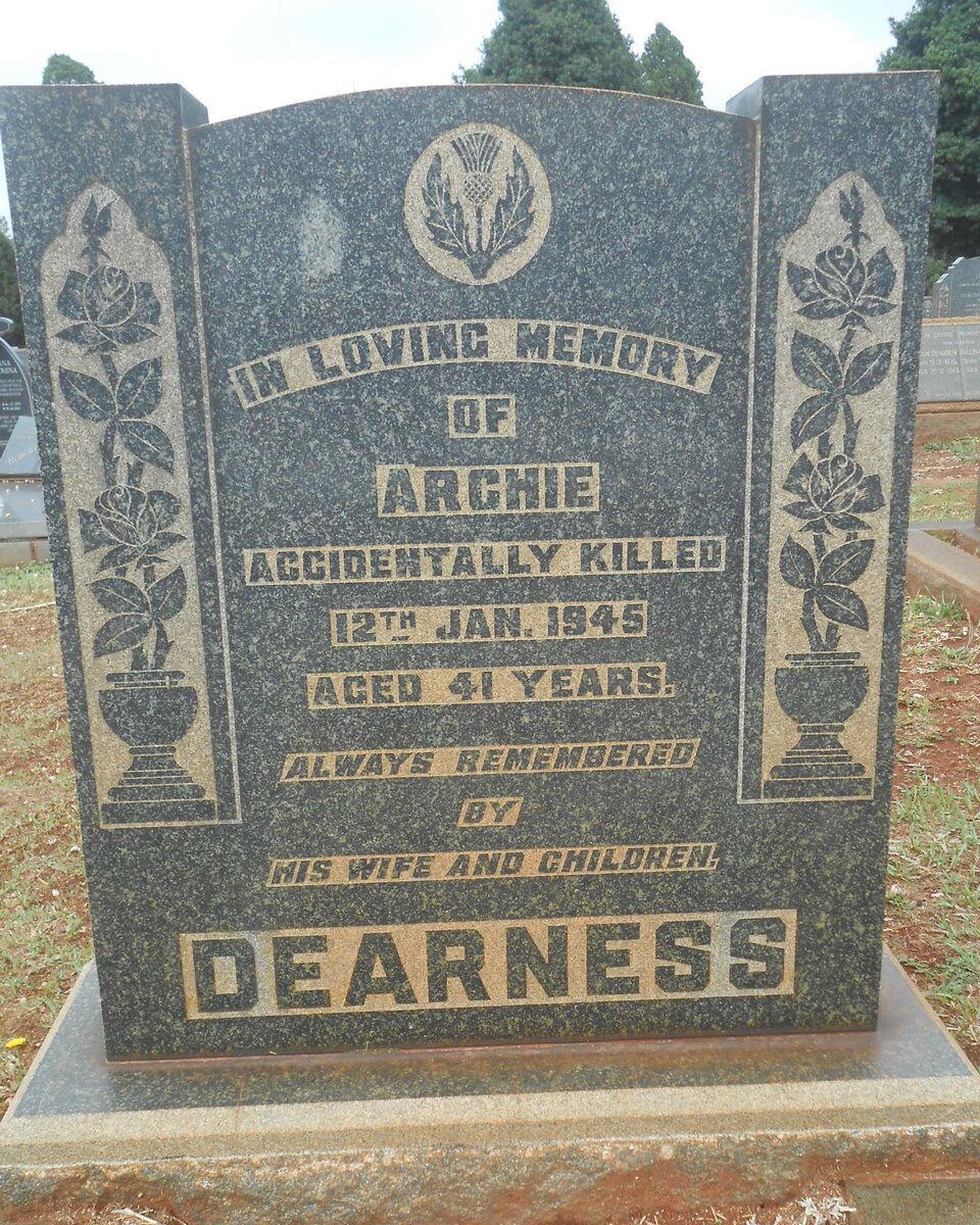 DEARNESS Archie -1945