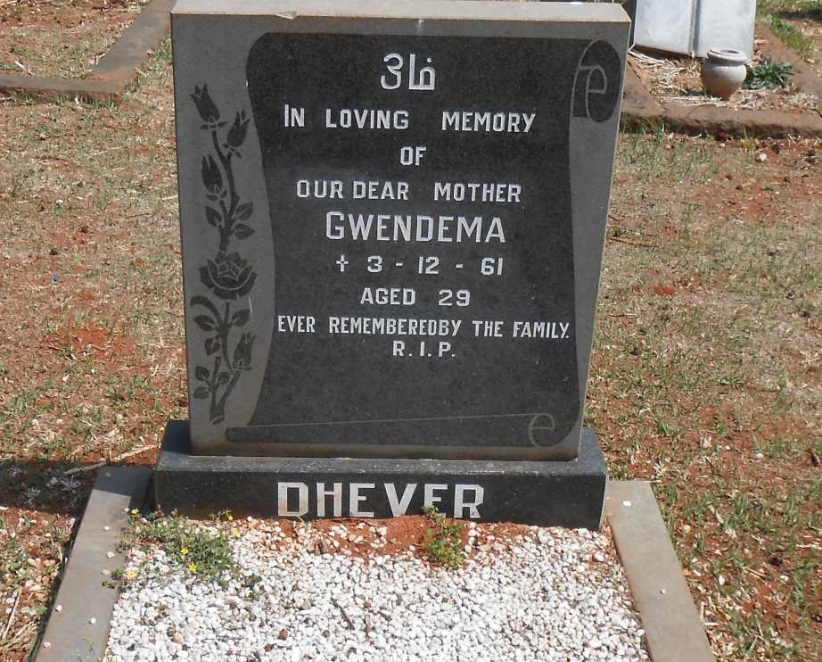 DHEVER Gwendema -1961
