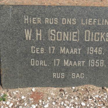 DICKS W.H. 1946-1958