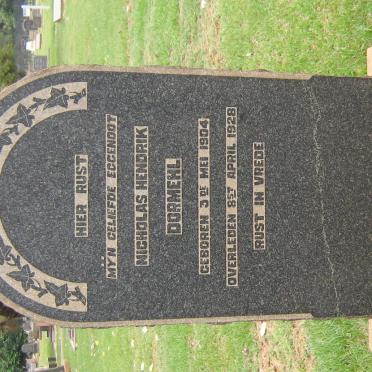 DORMEHL Nicholas Hendrik 1904-1928