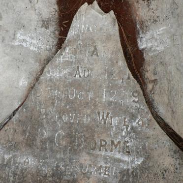 DORMEHL Johanna Maria -1907