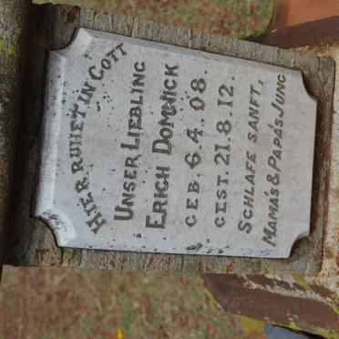 DOMNICK Erich 1908-1912