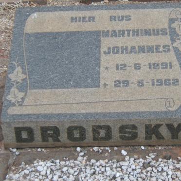 DRODSKY Marthinus Johannes 1891-1962