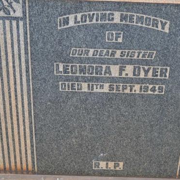 DYER Leonora F. -1949