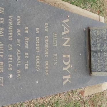 DYK Johannes Hernoldus, van 1904-1944 &amp; Catharina Johanna 1891-1976