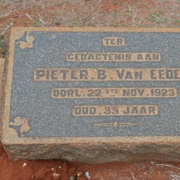 EEDEN Pieter B., van -1923