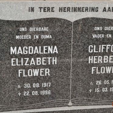 FLOWER Clifford Herbert 1913-1964 &amp; Magdalena Elizabeth 1917-1996