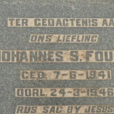 FOURIE Johannes S. 1941-1946
