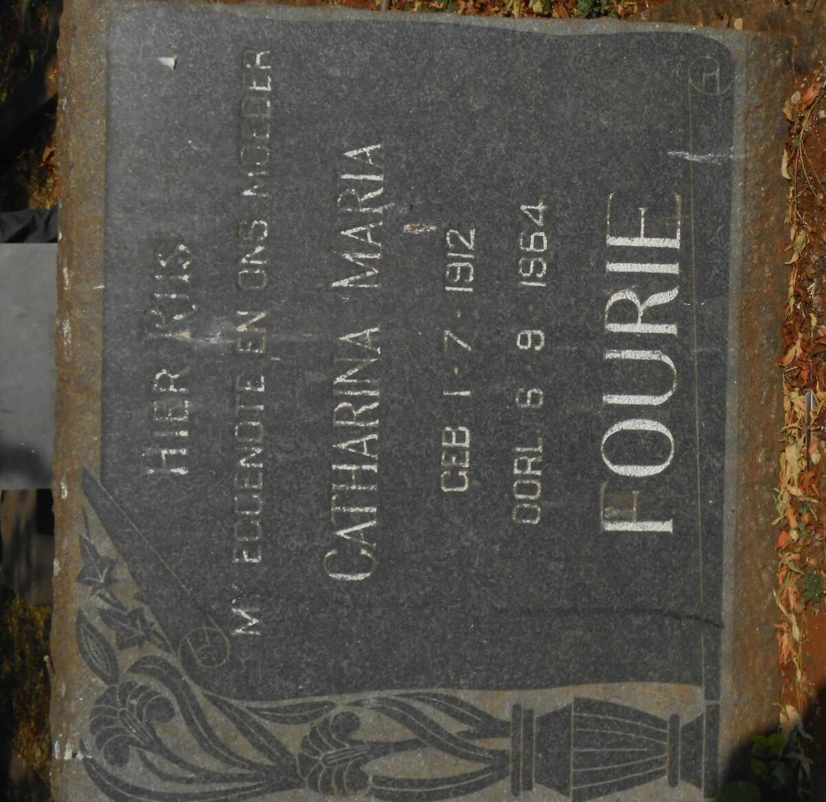 FOURIE Catharina Maria 1912-1964