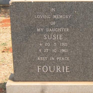 FOURIE Susie 1921-1961