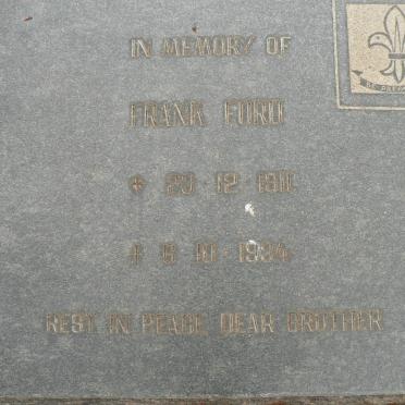 FORD Frank 1911-1934