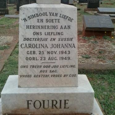 FOURIE Carolina Johanna 1943-1949