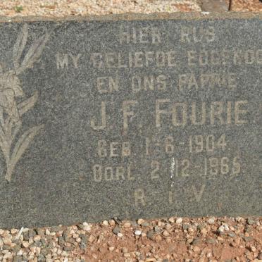 FOURIE J.F. 1904-1965