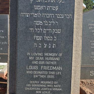 FRIEDMAN Louis -1956