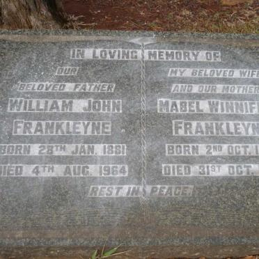 FRANKLEYNE William John 1881-1964 &amp; Mabel Winnifred 1885-1949