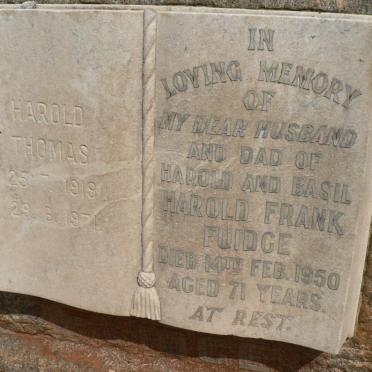 FUIDGE Harold Frank -1950 :: FUIDGE Harold Thomas 1919-1971