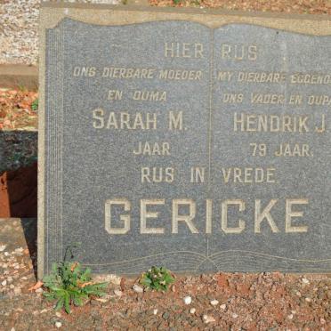 GERICKE Hendrik J. &amp; Sarah M.