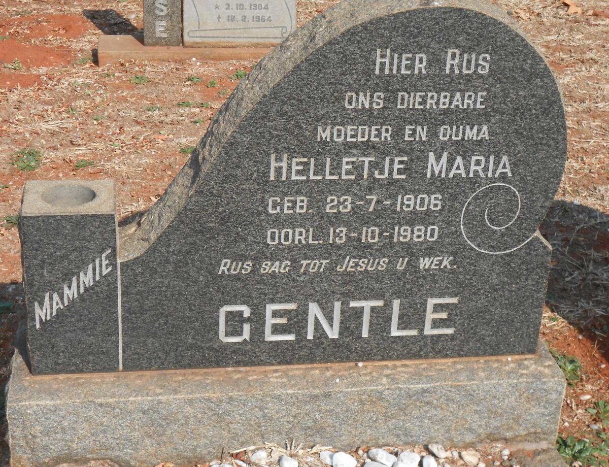 GENTLE Helletje Maria 1906-1980