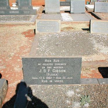 GIBSON J.S.F. 1927-1962