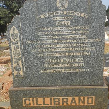 GILLIBRAND ? &amp; Martha Mathilda -1968