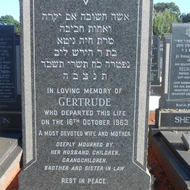 GORDON Gertrude -1963
