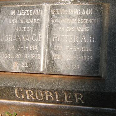 GROBLER Pieter A.H. 1904-1963 &amp; Johanna C.E. 1914-1972