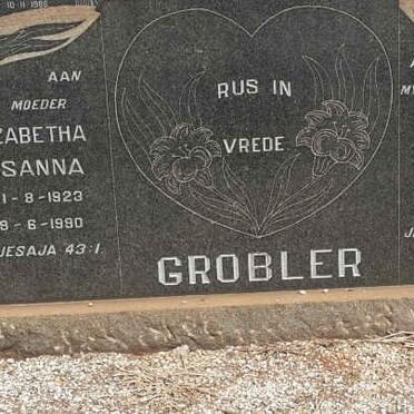 GROBLER Nicolaas Johannes 1919-1966 &amp; Elizabeth Susanna 1923-1990