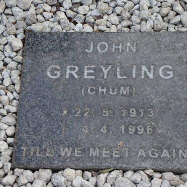 GREYLING John 1913-1996