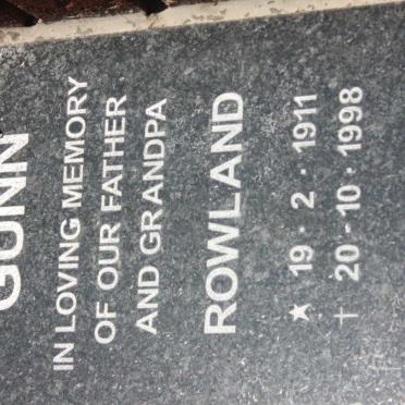 GUNN Rowland 1911-1998