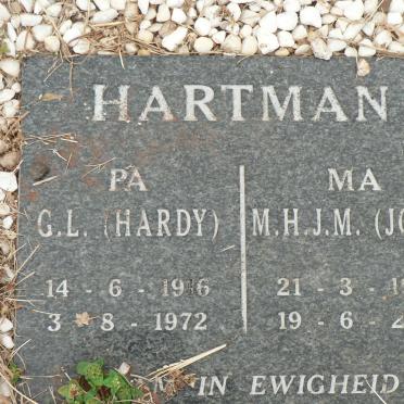 HARTMAN G.L. 1916-1972 &amp; M.H.J.M. 1921-2011
