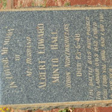 HALL Albert Edward Minto -1948