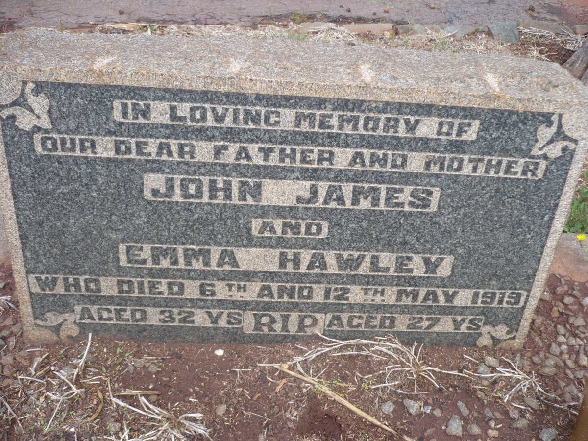 HAWLEY John James -1919 &amp; Emma -1919