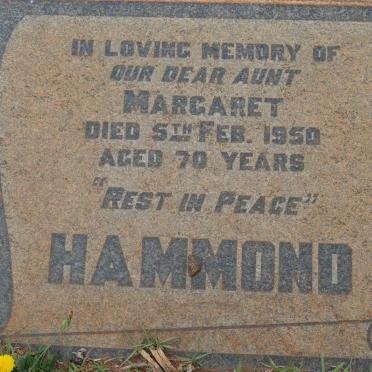 HAMMOND Margaret -1950