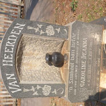 HEERDEN Caroline Deanna, van 1956-1965