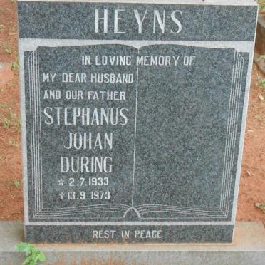 HEYNS Stephanus Johan During 1933-1973