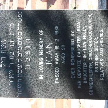 HIRSCHFIELD Joan -1988