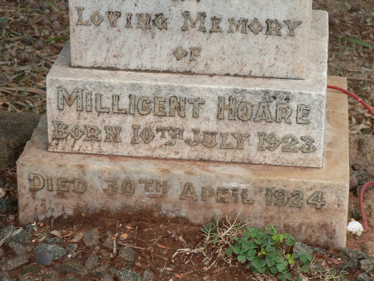 HOARE Millicent 1923-1924