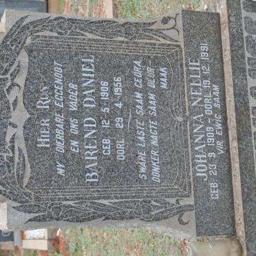 HOLTZHAUSEN Barend Daniel 1906-1956 &amp; Johanna Nellie 1909-1991