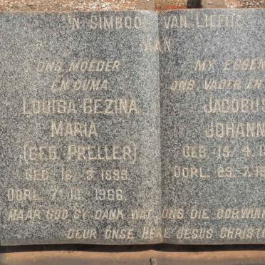 HUMAN Jacobus Johannes 1885-1959 &amp; Louisa Gezina Maria PRELLER 1898-1966